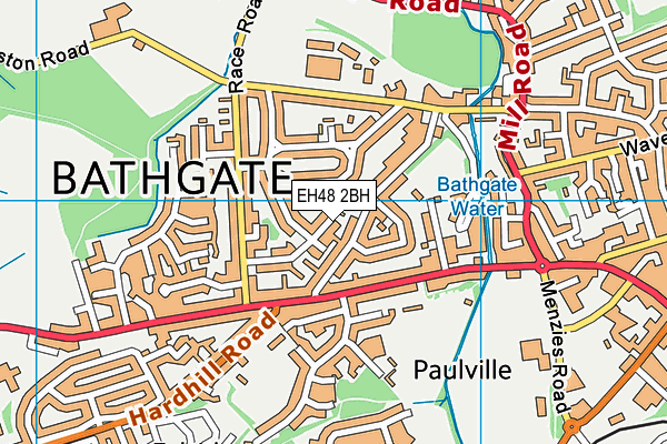 EH48 2BH map - OS VectorMap District (Ordnance Survey)