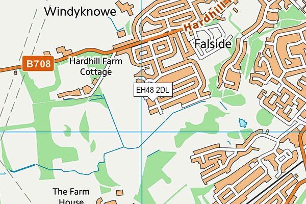 EH48 2DL map - OS VectorMap District (Ordnance Survey)