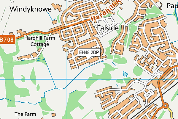 EH48 2DP map - OS VectorMap District (Ordnance Survey)
