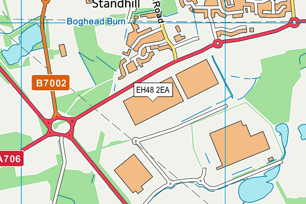 EH48 2EA map - OS VectorMap District (Ordnance Survey)