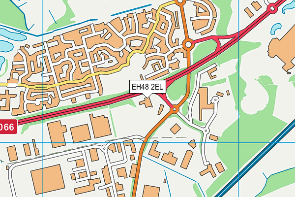 EH48 2EL map - OS VectorMap District (Ordnance Survey)