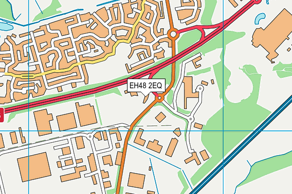 EH48 2EQ map - OS VectorMap District (Ordnance Survey)