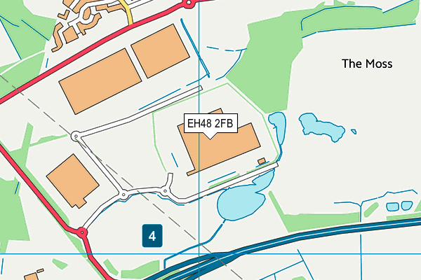 EH48 2FB map - OS VectorMap District (Ordnance Survey)
