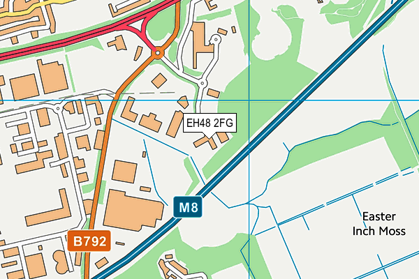 EH48 2FG map - OS VectorMap District (Ordnance Survey)