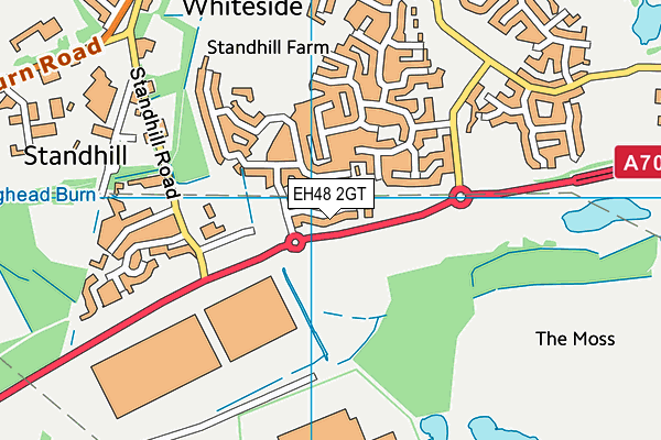 EH48 2GT map - OS VectorMap District (Ordnance Survey)