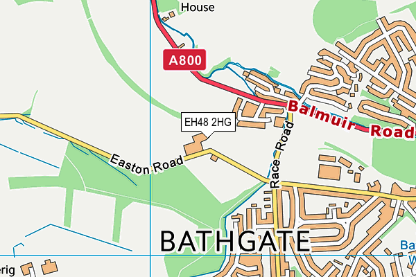 EH48 2HG map - OS VectorMap District (Ordnance Survey)