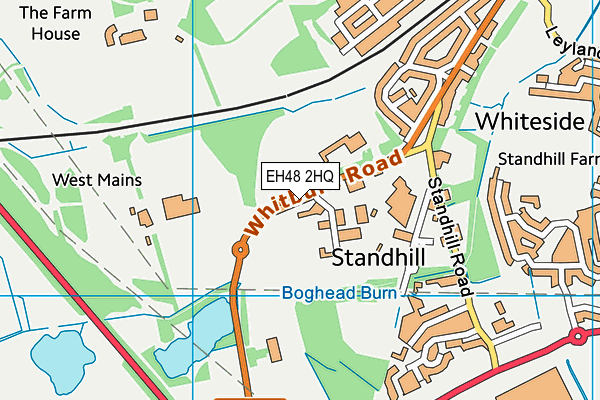 EH48 2HQ map - OS VectorMap District (Ordnance Survey)