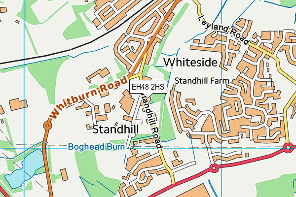 EH48 2HS map - OS VectorMap District (Ordnance Survey)