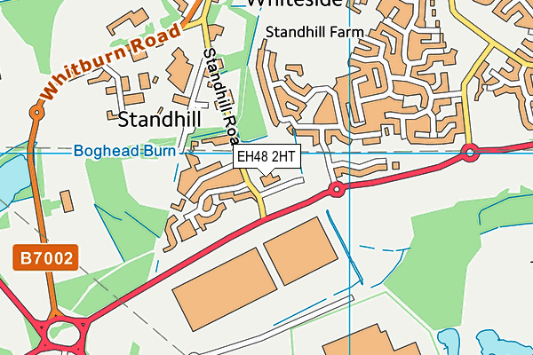 EH48 2HT map - OS VectorMap District (Ordnance Survey)