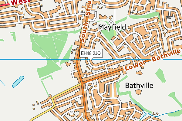 EH48 2JQ map - OS VectorMap District (Ordnance Survey)