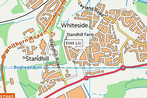 EH48 2JU map - OS VectorMap District (Ordnance Survey)