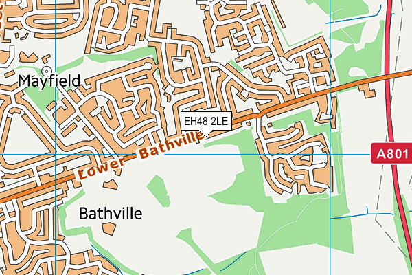 EH48 2LE map - OS VectorMap District (Ordnance Survey)