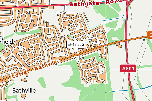 EH48 2LG map - OS VectorMap District (Ordnance Survey)