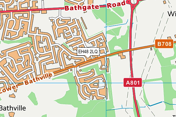 EH48 2LQ map - OS VectorMap District (Ordnance Survey)