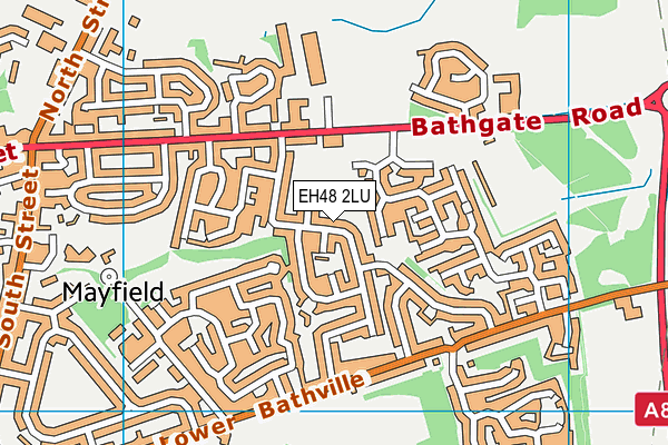 EH48 2LU map - OS VectorMap District (Ordnance Survey)