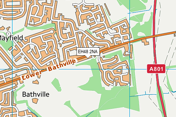 EH48 2NA map - OS VectorMap District (Ordnance Survey)