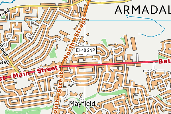 EH48 2NP map - OS VectorMap District (Ordnance Survey)