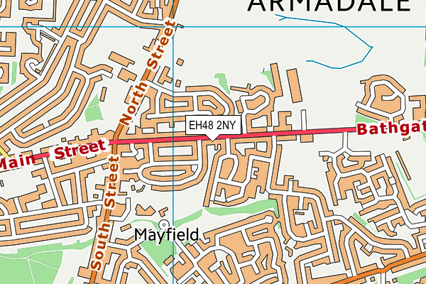 EH48 2NY map - OS VectorMap District (Ordnance Survey)