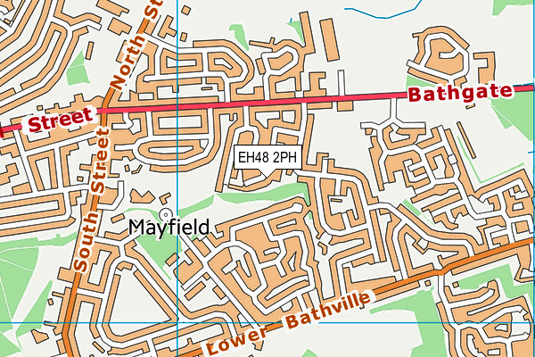 EH48 2PH map - OS VectorMap District (Ordnance Survey)