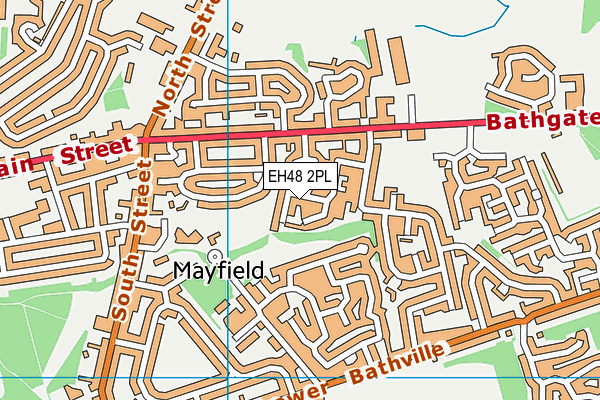 EH48 2PL map - OS VectorMap District (Ordnance Survey)