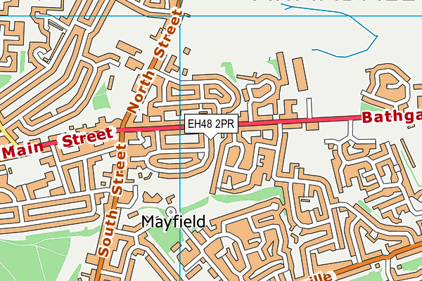 EH48 2PR map - OS VectorMap District (Ordnance Survey)