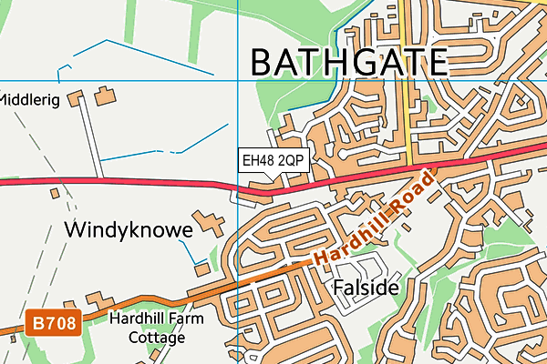 EH48 2QP map - OS VectorMap District (Ordnance Survey)