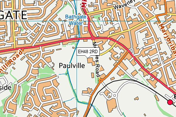 EH48 2RD map - OS VectorMap District (Ordnance Survey)