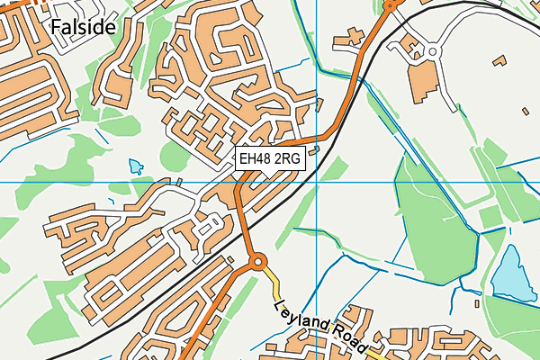 EH48 2RG map - OS VectorMap District (Ordnance Survey)