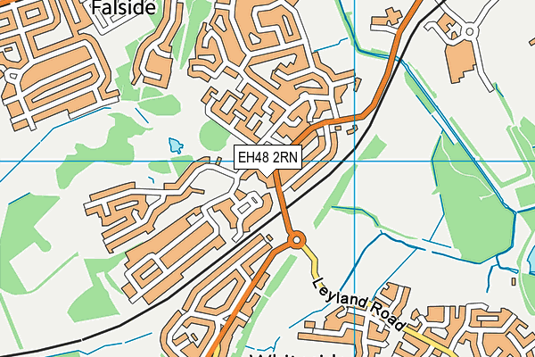 EH48 2RN map - OS VectorMap District (Ordnance Survey)