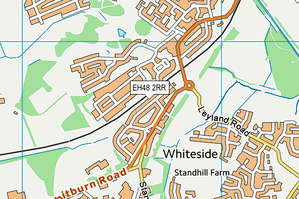 EH48 2RR map - OS VectorMap District (Ordnance Survey)