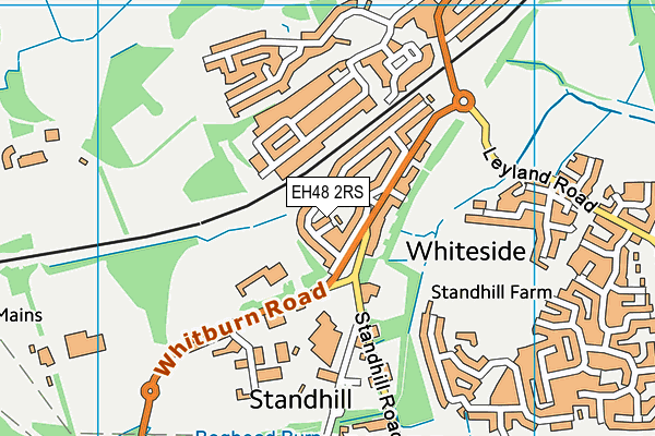 EH48 2RS map - OS VectorMap District (Ordnance Survey)