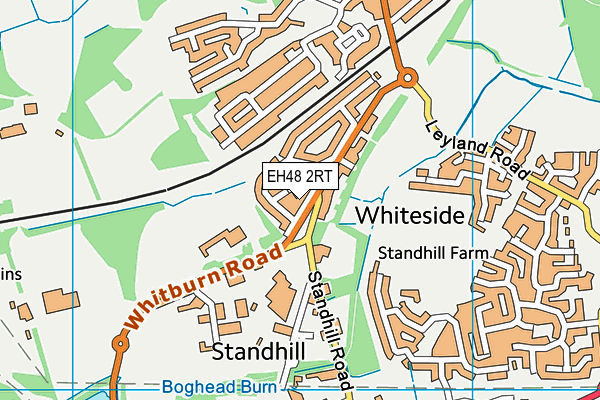 EH48 2RT map - OS VectorMap District (Ordnance Survey)