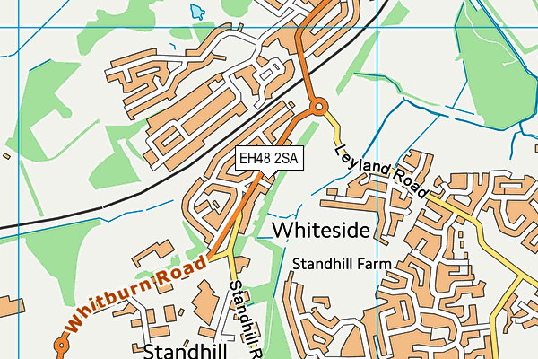 EH48 2SA map - OS VectorMap District (Ordnance Survey)