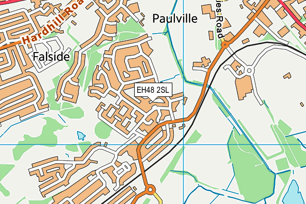 EH48 2SL map - OS VectorMap District (Ordnance Survey)