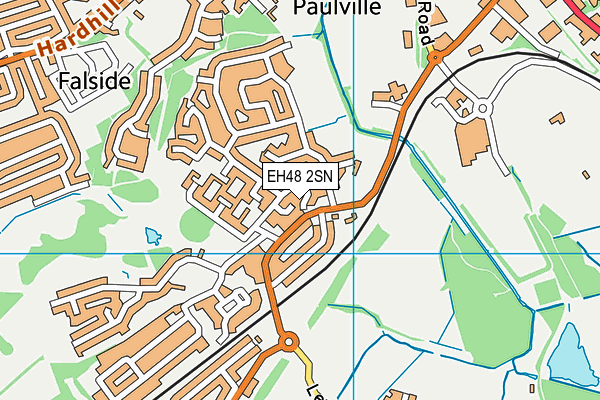 EH48 2SN map - OS VectorMap District (Ordnance Survey)