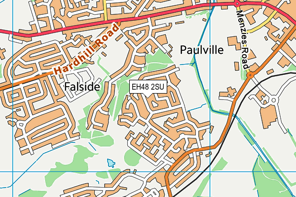 EH48 2SU map - OS VectorMap District (Ordnance Survey)