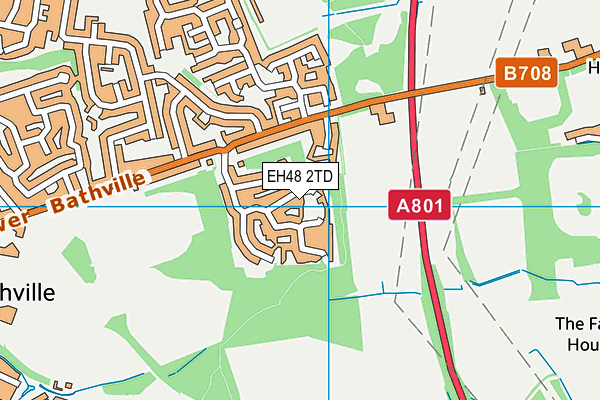 EH48 2TD map - OS VectorMap District (Ordnance Survey)