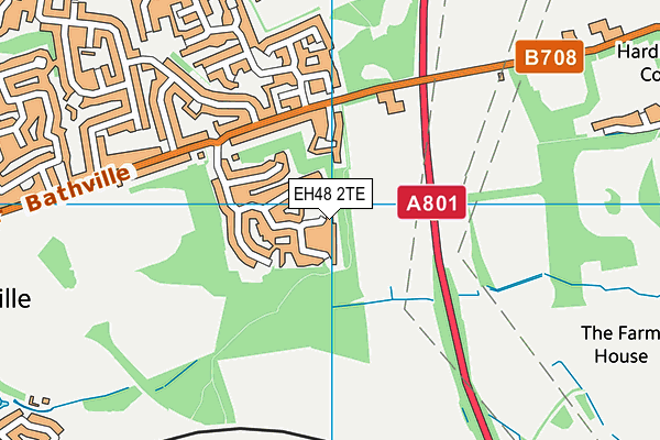 EH48 2TE map - OS VectorMap District (Ordnance Survey)