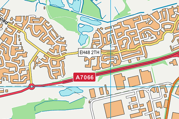 EH48 2TH map - OS VectorMap District (Ordnance Survey)