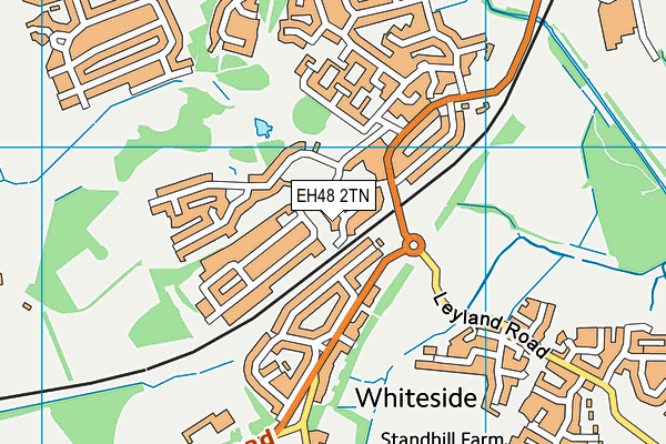 EH48 2TN map - OS VectorMap District (Ordnance Survey)