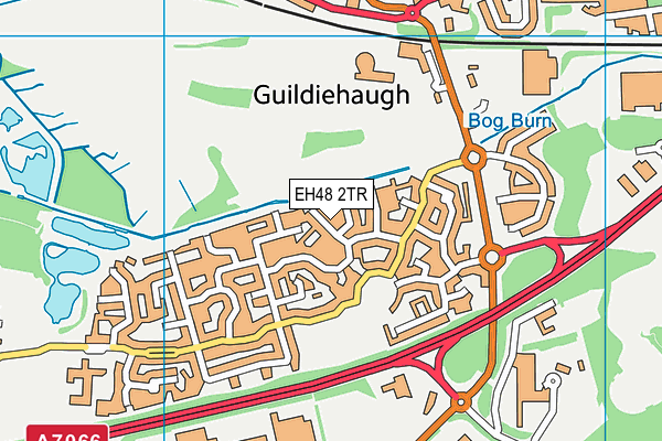 EH48 2TR map - OS VectorMap District (Ordnance Survey)