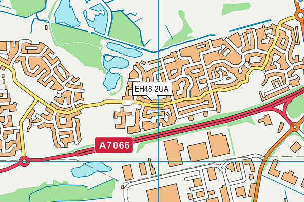 EH48 2UA map - OS VectorMap District (Ordnance Survey)