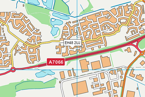 EH48 2UJ map - OS VectorMap District (Ordnance Survey)