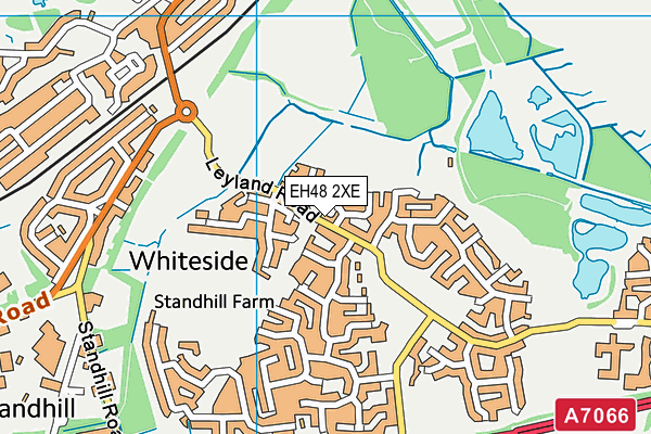 EH48 2XE map - OS VectorMap District (Ordnance Survey)