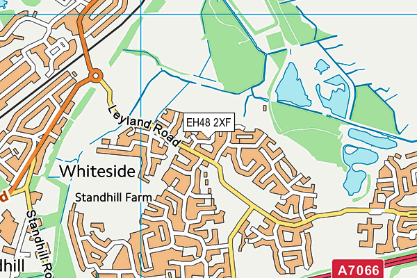 EH48 2XF map - OS VectorMap District (Ordnance Survey)