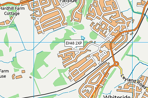 EH48 2XP map - OS VectorMap District (Ordnance Survey)