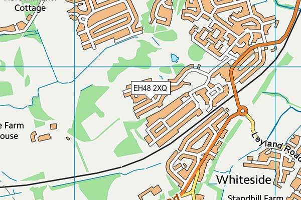 EH48 2XQ map - OS VectorMap District (Ordnance Survey)