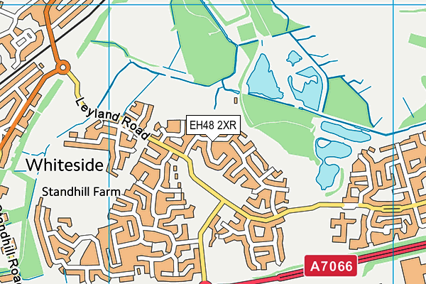 EH48 2XR map - OS VectorMap District (Ordnance Survey)