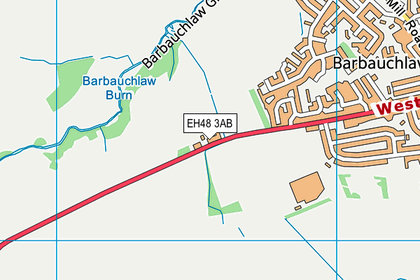 EH48 3AB map - OS VectorMap District (Ordnance Survey)