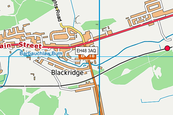 EH48 3AQ map - OS VectorMap District (Ordnance Survey)